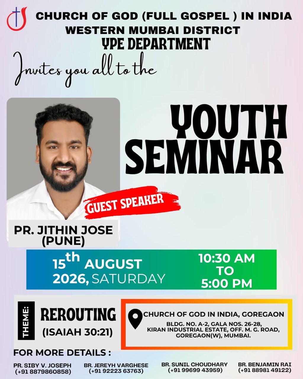 Youth Seminar Organized by Western Mumbai District YPE Department